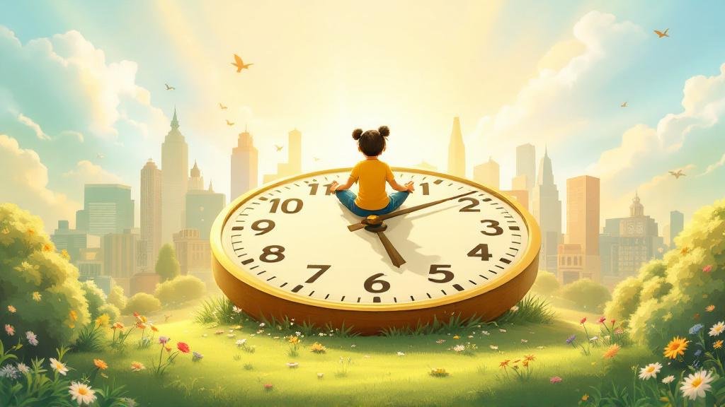 คนกำลังทำอะไรให้ช้าลง หายใจลึก ๆ แล้วโฟกัสกับสิ่งสำคัญ ไม่มีข้อความประกอบ เป็นภาพการ Illustration of a woman reflecting and writing journal, representing daily tips for better living in health, money, and mindset.