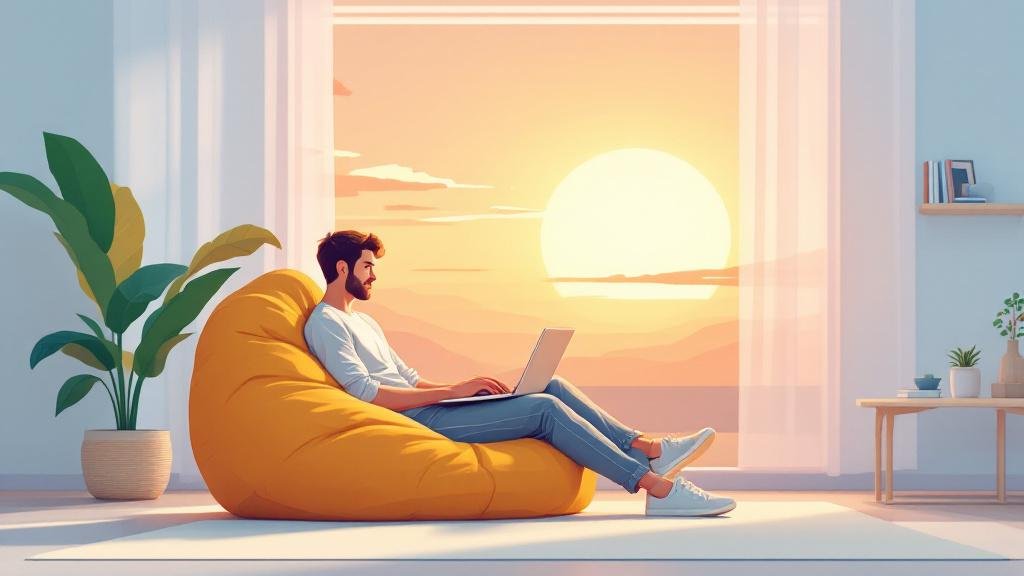 Young man journaling as part of a mindful self growth and mindset practice